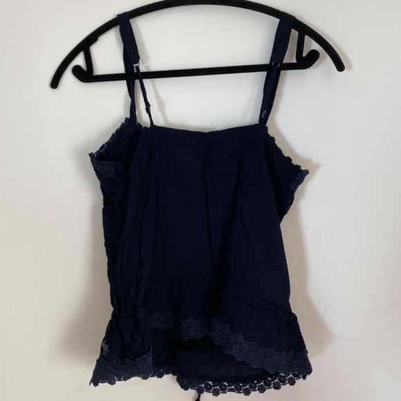 Abercrombie & Fitch lace dark blue tank top - Picture 4 of 5